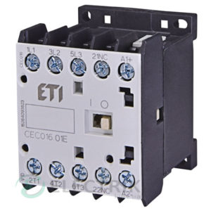 Контактор миниатюрный CEC 16.01 24V/AC 16A 7,5kW AC3, ETI (Словения)
