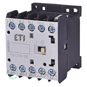 Контактор миниатюрный CEC 16.10 110V/AC 16A 7,5kW AC3, ETI (Словения)