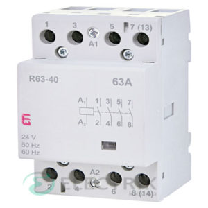 Контактор модульный R 63-40 63A 24V AC 4NO, ETI (Словения) 2463451