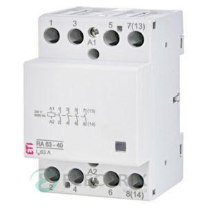 Контактор модульный RA 63-40 63A 230V AC 4NO, ETI (Словения) 2464096