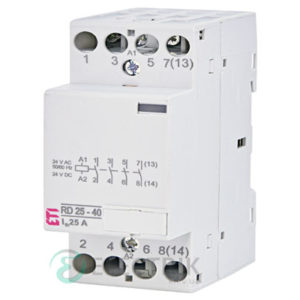 Контактор модульный RD 25-40 25A 24V AC/DC 4NO, ETI (Словения) 2464011