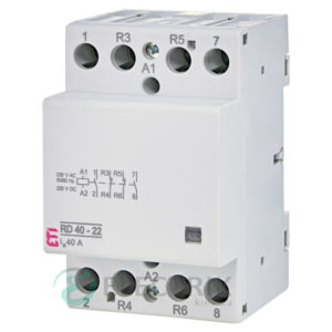 Контактор модульный RD 40-22 40A 230V AC/DC 2NO+2NC, ETI (Словения) 2464022