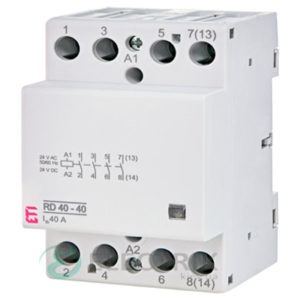 Контактор модульный RD 40-40 40A 24V AC/DC 4NO, ETI (Словения) 2464019