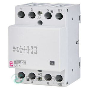 Контактор модульный RD 63-31 63A 230V AC/DC 3NO+1NC, ETI (Словения) 2464028