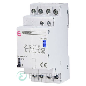 Контактор модульный импульсный RBS 425-22 25A 230V AC 2NO+2NC, ETI (Словения) 2464137