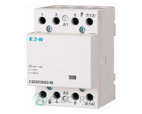 Модульный контактор 230В, 63А, 2НО EATON Z-SCH230/63-20 248859