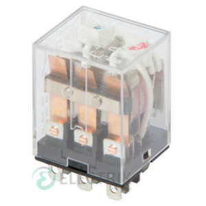 Реле промежуточное с LED-индикацией e.control.p1036L, 10А, 230В AC, на 3 группы контактов