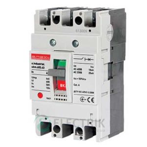 Силовой автоматический выключатель e.industrial.ukm.60S.10, 3P 10А 10кА, E.NEXT