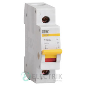 Выключатель нагрузки ВН-32 1P 100 А, IEK