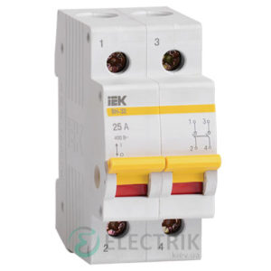 Выключатель нагрузки ВН-32 2P 25 А, IEK