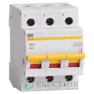 Выключатель нагрузки ВН-32 3P 40 А, IEK