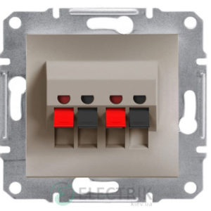 Аудиорозетка бронза, Asfora EPH5700169