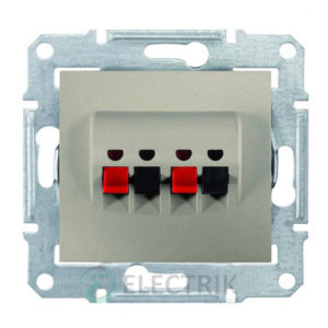 Аудиорозетка, титан, Sedna SDN5400168