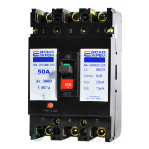 Автоматический выключатель ВА-2004N/125 3р 50А АСКО-УКРЕМ