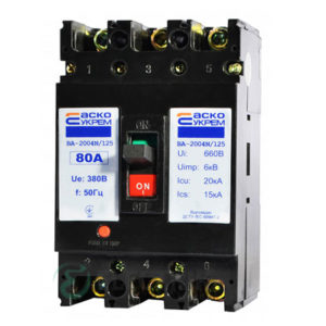 Автоматический выключатель ВА-2004N/125 3р 80А АСКО-УКРЕМ