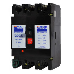 Автоматический выключатель ВА-2004N/250 3р 200А АСКО-УКРЕМ