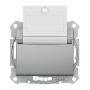 Выключатель карточный, алюминий, Sedna SDN1900160