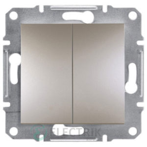 Кнопка двойная бронза, Asfora EPH1100169