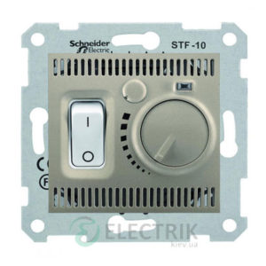 Термостат комнатный, титан, Sedna SDN6000168