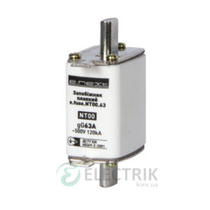 Предохранитель плавкий e.fuse.NT00.63, габарит 00, 63А, E.NEXT