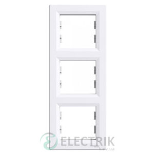Рамка 3-постовая, вертикальная белая, Asfora EPH5810321