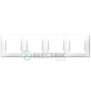 Рамка 4-постовая горизонтальная белая, Sedna SDN5800721