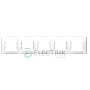 Рамка 5-постовая горизонтальная белая, Sedna SDN5800921