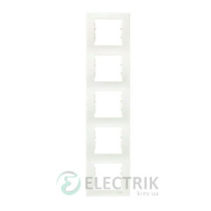 Рамка 5-постовая вертикальная, слоновая кость, Sedna SDN5801523