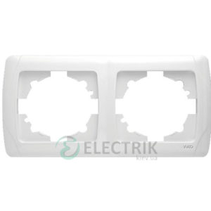 Рамка Viko Carmen 2-я, горизонтальная, белая (90571102)