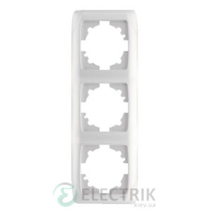 Рамка Viko Carmen 3-я, вертикальная, белая (90571003)