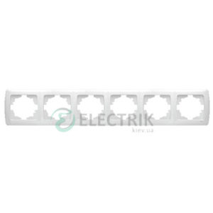 Рамка Viko Carmen 6-я, горизонтальная, белая (90571106)