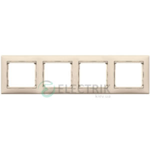 Рамка четырехпостовая Legrand Valena 774354 слоновая кость (крем)