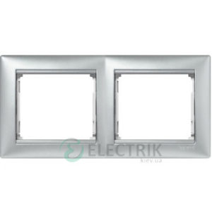 Рамка двухпостовая Legrand Valena 770152 (алюминий)