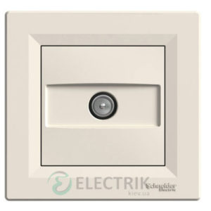 Розетка SAT оконечная (1 дБ) крем, Asfora EPH3700123