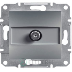 Розетка SAT оконечная (1 дБ) сталь, Asfora EPH3700162