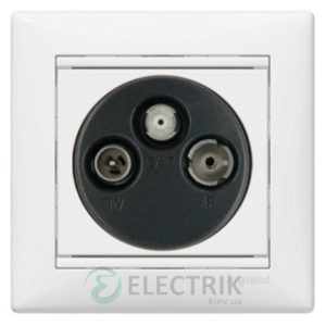 Розетка TV-FM-SAT проходная Legrand Valena 774437 (белая)