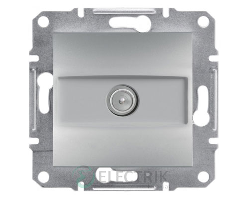 Розетка TV проходная (4 дБ) алюминий, Asfora EPH3200261