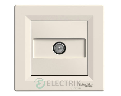 Розетка TV проходная (4 дБ) крем, Asfora EPH3200223