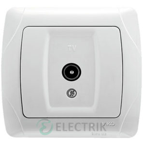 Розетка Viko Carmen TV, оконечная, белая (90561010)