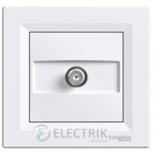 Розетка SAT оконечная (1 дБ) белая, Asfora EPH3700121