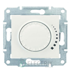 Светорегулятор проходной поворотно-нажимной емкостной, слоновая кость, Sedna SDN2200723