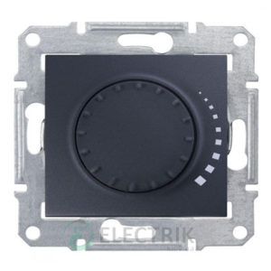 Светорегулятор поворотный емкостной, графит, Sedna SDN2200670