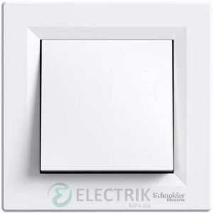 Выключатель одноклавишный, белый, Asfora EPH0100121