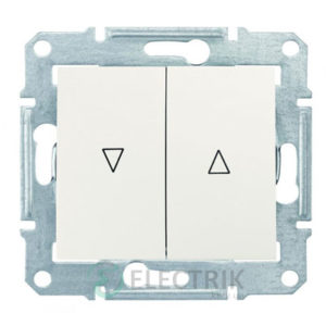 Выключатель для жалюзи с механической блокировкой, слоновая кость, Sedna SDN1300323