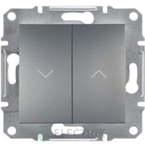 Выключатель для жалюзи, сталь, Asfora EPH1300162