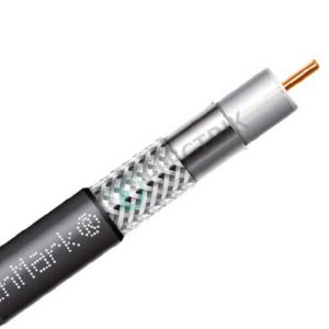 Кабель коаксиальный RG-6 Finmark F660BVcu black (305м) черный медь