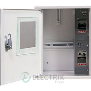 Корпус e.mbox.stand.n.f1.04.z металлический, под 1-ф. счётчик, 4 мод., навесной, с замком