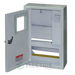 Корпус e.mbox.stand.n.f3.12.z металлический, под 3-ф. счётчик, 12 мод., навесной, с замком