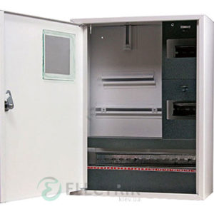 Корпус e.mbox.stand.n.f3.24.z металлический, под 3-ф. счётчик, 24 мод., навесной, с замком