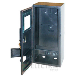 Корпус e.mbox.stand.n.f3.6.z.str металлический, под 3-ф. счётчик, пустой, навесной, 6 мод., с замком, уличный